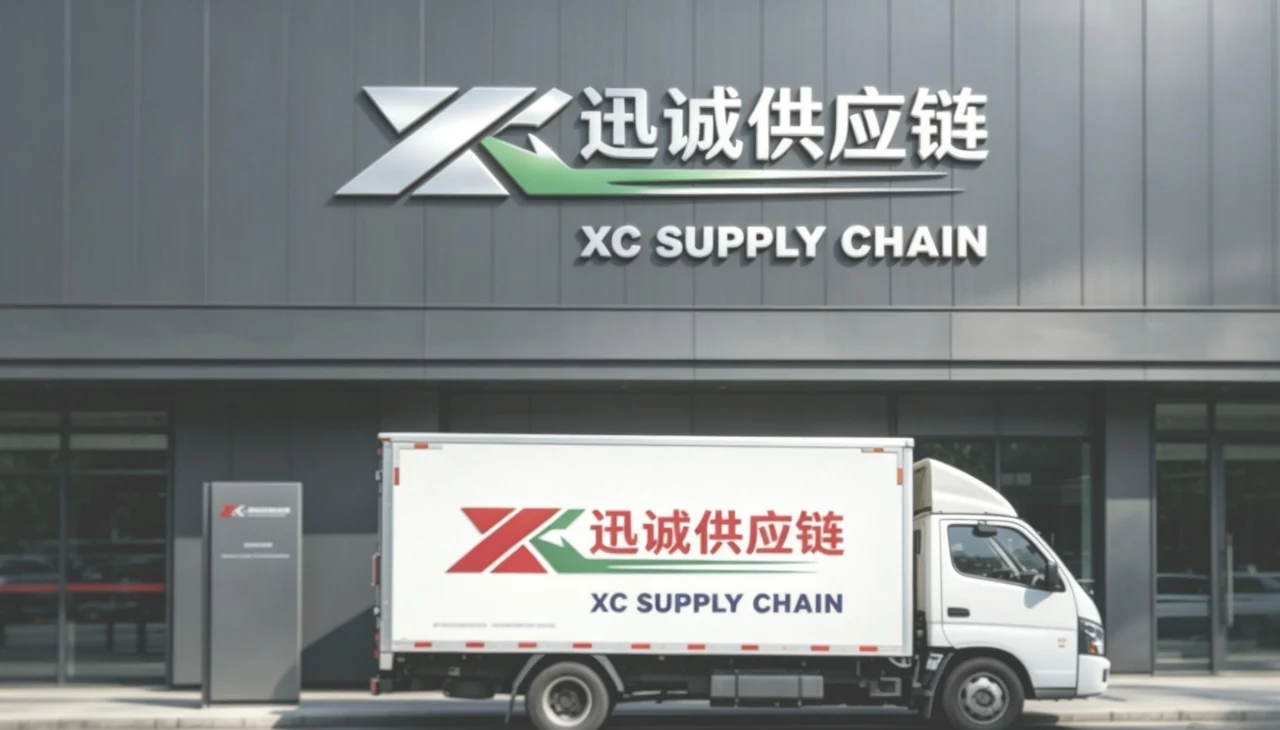 迅诚供应链办公楼与配送车辆